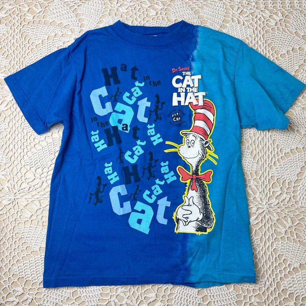 Vintage 2003 Dr Seuss The Cat in the Hat Youth XS 10/12 Movie Promo Tee Shirt
